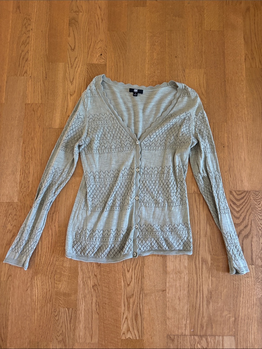 Frye Sage Green Knit Cardigan